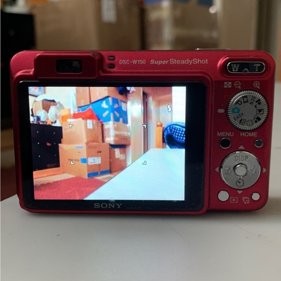 Sony Cyber-shot DSC-W150 Digital Camera 8.1MP  - Red - Picture 1 of 8